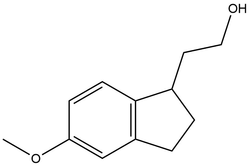 2-(5-methoxy-2,3-dihydro-1H-inden-1-yl)ethan-1-ol Structure