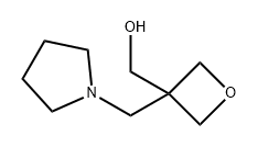 3-Oxetanemethanol, 3-(1-pyrrolidinylmethyl)- Structure
