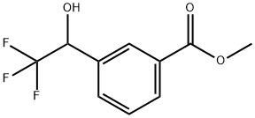 Methyl 3-(2,2,2-trifluoro-1-hydroxyethyl)benzoate 化学構造式