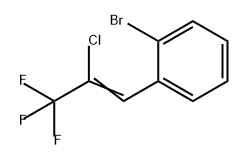 Benzene, 1-bromo-2-(2-chloro-3,3,3-trifluoro-1-propen-1-yl)-,1188436-17-0,结构式