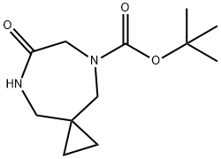 1,1-Dimethylethyl 7-oxo-5,8-diazaspiro[2.6]nonane-5-carboxylate Structure