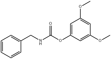 Carbamic acid, (phenylmethyl)-, 3,5-dimethoxyphenyl ester (9CI) Structure