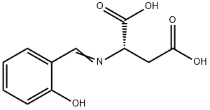 Aspartic acid, N-[(2-hydroxyphenyl)methylene]- 化学構造式