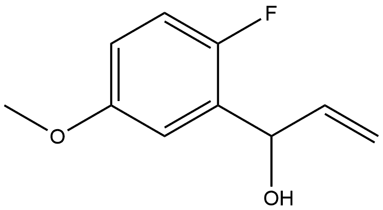 α-Ethenyl-2-fluoro-5-methoxybenzenemethanol Structure