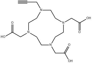 1,4,7,10-Tetraazacyclododecane-1,4,7-triacetic acid, 10-(2-propyn-1-yl)- Structure