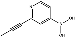 Boronic acid, B-[2-(1-propyn-1-yl)-4-pyridinyl]- Struktur