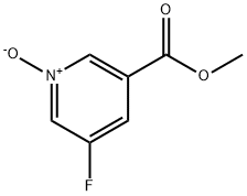 3-Pyridinecarboxylic acid, 5-fluoro-, methyl ester, 1-oxide 结构式