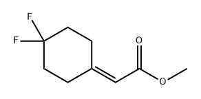 Acetic acid, 2-(4,4-difluorocyclohexylidene)-, methyl ester 结构式