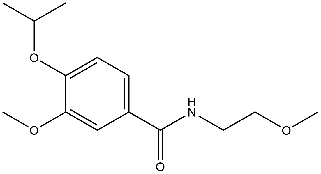 3-Methoxy-N-(2-methoxyethyl)-4-(1-methylethoxy)benzamide Structure