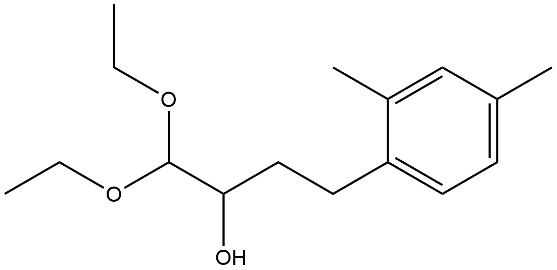 Benzenepropanol, α-(diethoxymethyl)-2,4-dimethyl-