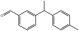 3-(1-(p-tolyl)ethyl)benzaldehyde Struktur