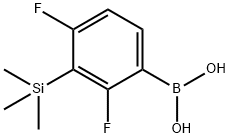Boronic acid, B-[2,4-difluoro-3-(trimethylsilyl)phenyl]- 结构式
