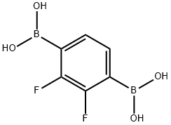 (2,3-difluoro-1,4-phenylene)diboronic acid,1190989-22-0,结构式