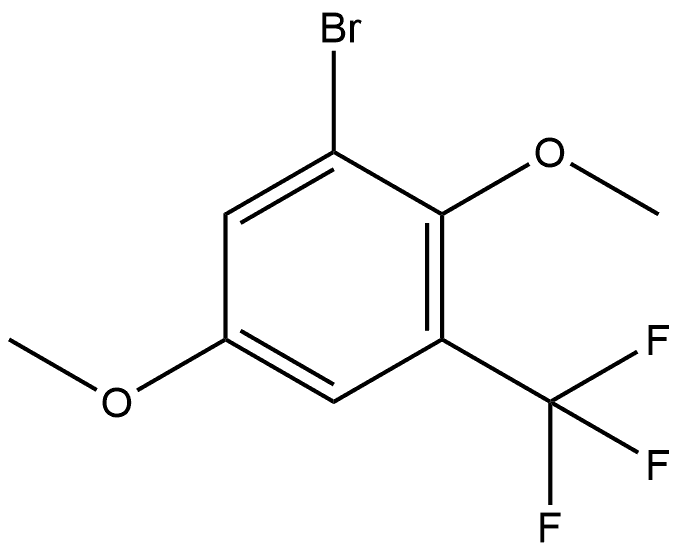 1-Bromo-2,5-dimethoxy-3-(trifluoromethyl)benzene Structure