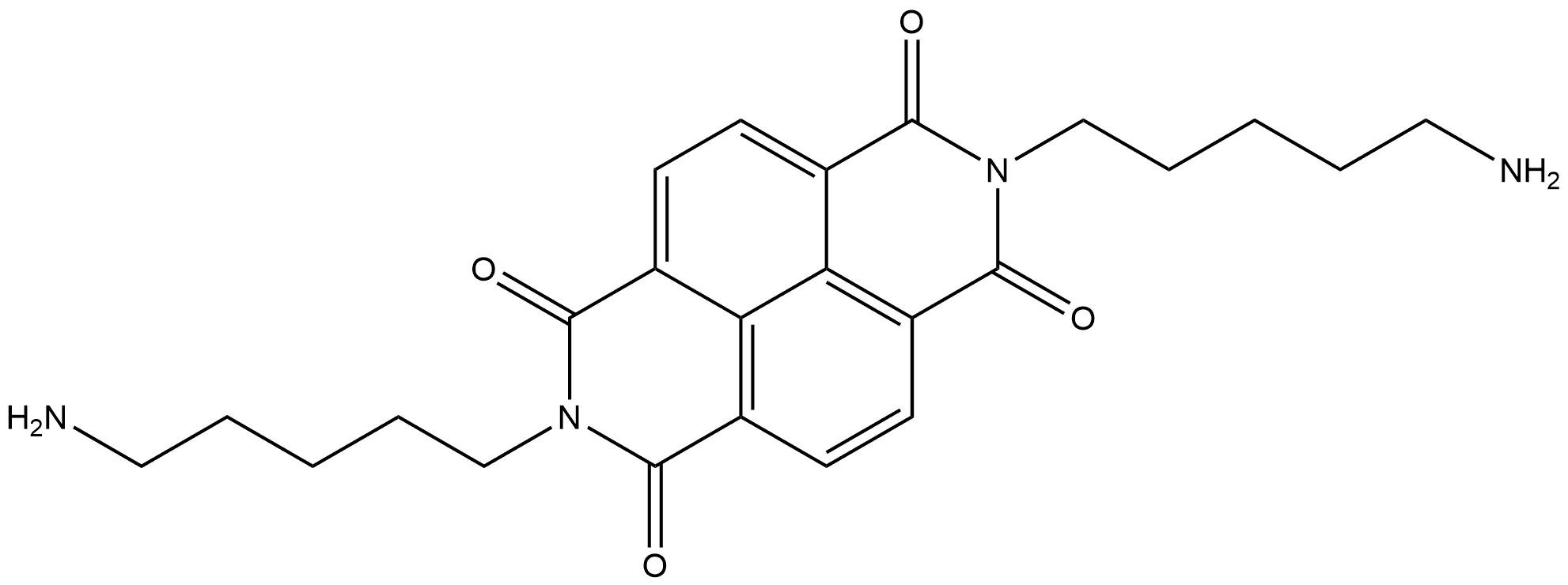 2,7-bis(5-aminopentyl)benzo[lmn][3,8]phenanthroline-1,3,6,8(2H,7H)-tetraone Structure
