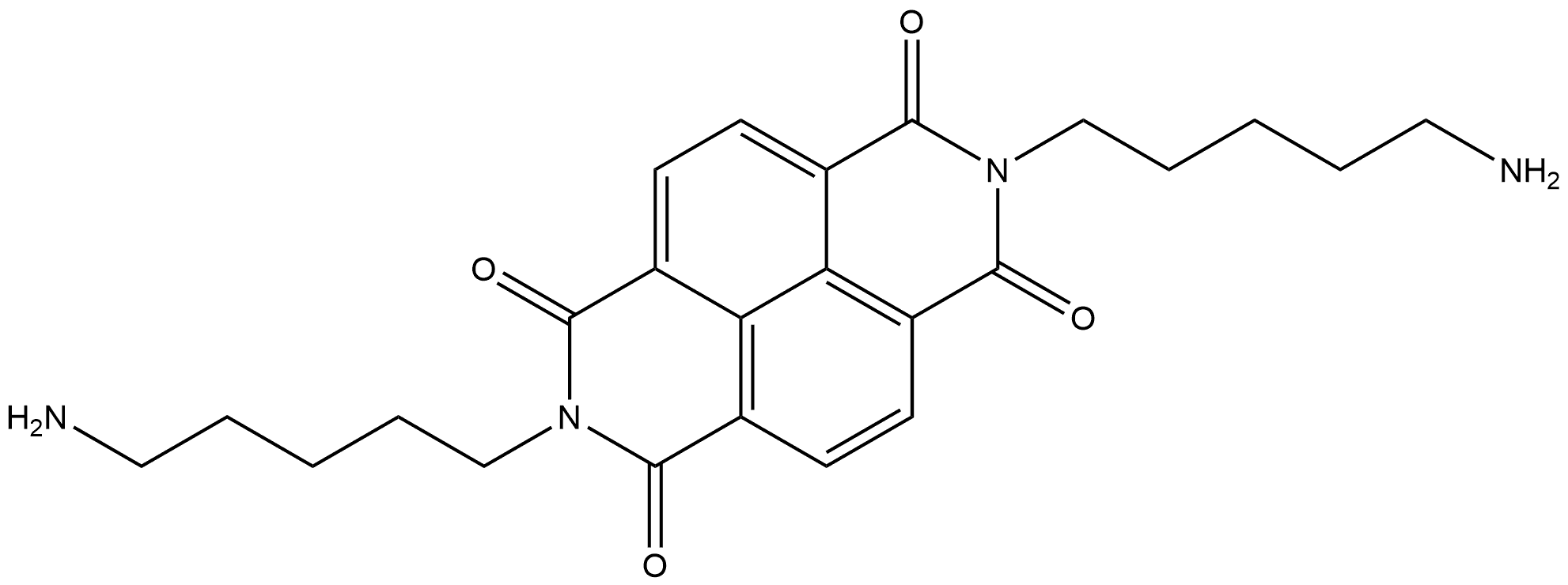 2,7-双(5-氨基戊基)苯并-LMN][3,8]菲咯啉-1,3,6,8(2H,7H)-四酮,1191058-98-6,结构式