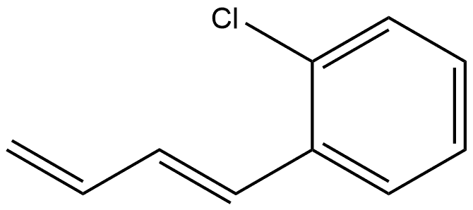 1-(1E)-1,3-Butadien-1-yl-2-chlorobenzene 结构式