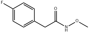 Benzeneacetamide, 4-fluoro-N-methoxy- Struktur