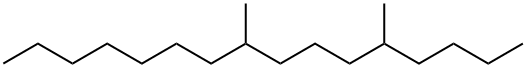 Hexadecane, 5,9-dimethyl- 化学構造式