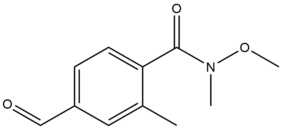 4-Formyl-N-methoxy-N,2-dimethylbenzamide Structure