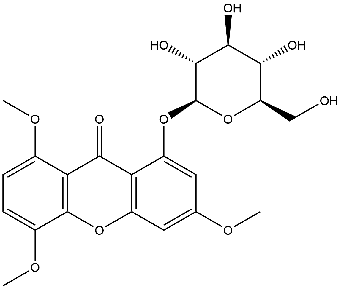 9H-Xanthen-9-one, 1-(β-D-glucopyranosyloxy)-3,5,8-trimethoxy-