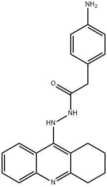 Benzeneacetic acid, 4-amino-, 2-(1,2,3,4-tetrahydro-9-acridinyl)hydrazide