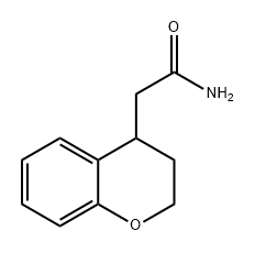 2H-1-Benzopyran-4-acetamide, 3,4-dihydro- Structure