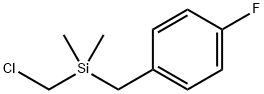 Benzene, 1-[[(chloromethyl)dimethylsilyl]methyl]-4-fluoro- Structure