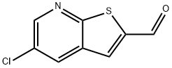 5-chlorothieno[2,3-b]pyridine-2-carbaldehyde Struktur