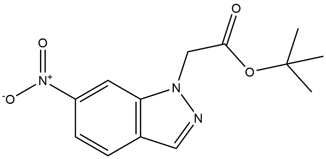 1,1-Dimethylethyl 6-nitro-1H-indazole-1-acetate Structure