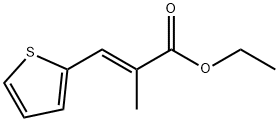2-Propenoic acid, 2-methyl-3-(2-thienyl)-, ethyl ester, (E)- (9CI) 结构式