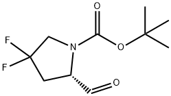 (2S)-4,4-二氟-2-甲酰基吡咯烷-1-羧酸叔丁酯,1194032-45-5,结构式