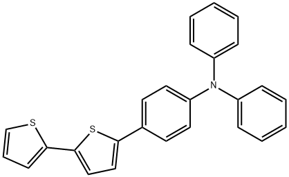 Benzenamine, 4-[2,2'-bithiophen]-5-yl-N,N-diphenyl- Structure