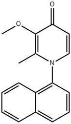 3-Methoxy-2-methyl-1-(naphthalen-1-yl)pyridin-4(1H)-one Struktur