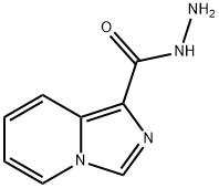 イミダゾ[1,5-a]ピリジン-1-カルボン酸ヒドラジド 化学構造式