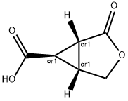 rel-(1R,5R,6R)-2-Oxo-3-oxabicyclo[3.1.0]hexane-6-carboxylic acid Struktur