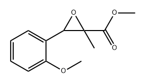 2,3-环氧-3-(2-甲氧基-苯基)-2-甲基-丙酸甲酯 结构式