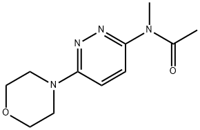N-methyl-N-[6-(4-morpholinyl)-3-pyridazinyl]-Acetamide,119540-88-4,结构式