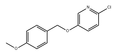 Pyridine, 2-chloro-5-[(4-methoxyphenyl)methoxy]- 化学構造式