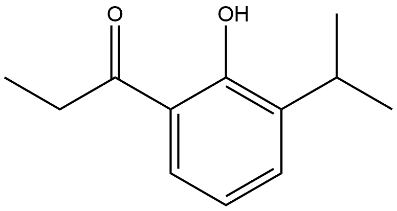 1-[2-Hydroxy-3-(1-methylethyl)phenyl]-1-propanone Structure