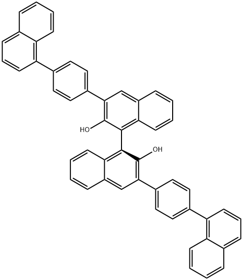 (S)-3,3'-双[4-(1-萘基)苯基]-1,1'-联萘,1195797-27-3,结构式