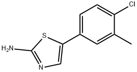 5-(4-Chloro-3-methylphenyl)thiazol-2-amine,1195901-59-7,结构式