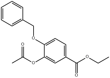 Benzoic acid, 3-(acetyloxy)-4-(phenylmethoxy)-, ethyl ester