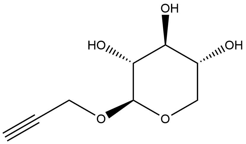 炔丙基Β-D-吡喃木糖 结构式