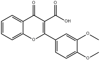2-(3,4-Dimethoxyphenyl)-4-oxo-4H-chromene-3-carboxylic acid Structure