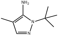 1-(叔丁基)-4-甲基-1H-吡唑-5-胺 结构式