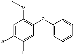 1-Bromo-2-fluoro-5-methoxy-4-phenoxybenzene 结构式