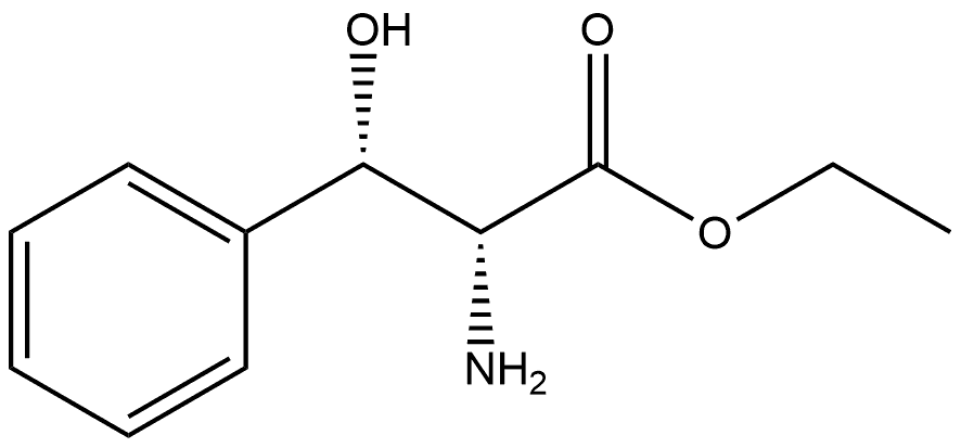 D-Phenylalanine, β-hydroxy-, ethyl ester, (βS)- Structure