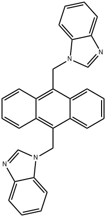 9,10-bis((1H-benzo[d]imidazol-1-yl)methyl)anthracene Structure