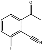 Benzonitrile, 2-acetyl-6-fluoro- Struktur